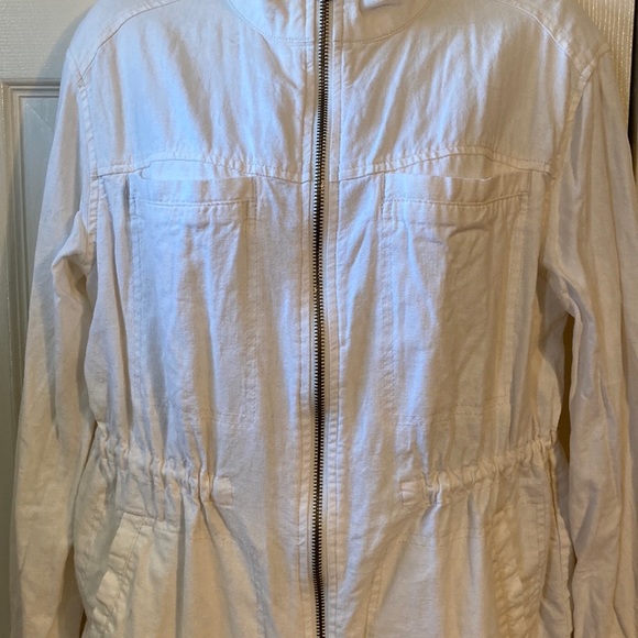 Old Navy linen blend jacket sz:M - Picture 2 of 6